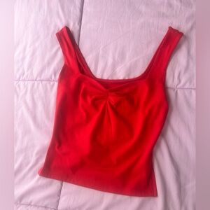 Red Sleeveless Top